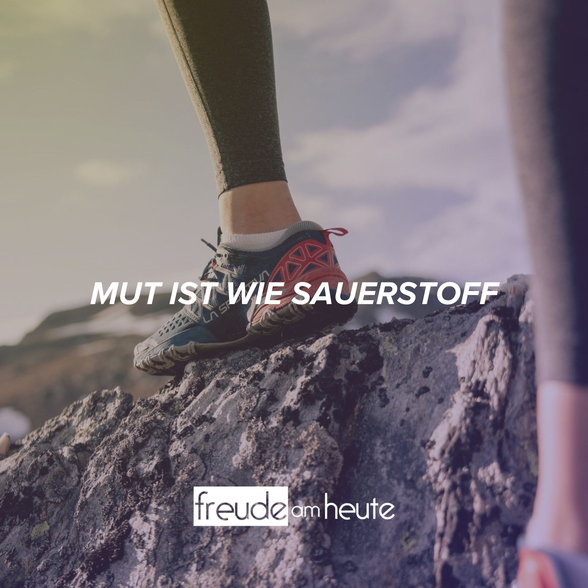 Schreite voran und tu es!